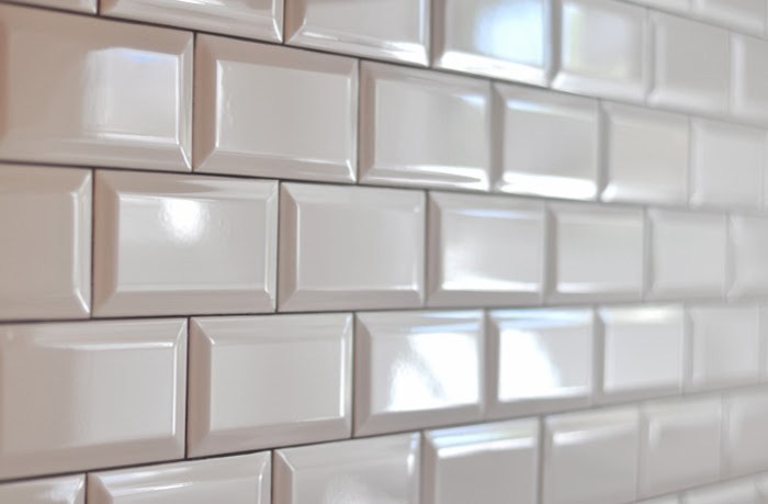 Subway backsplash tiles almond examples beveled countertops