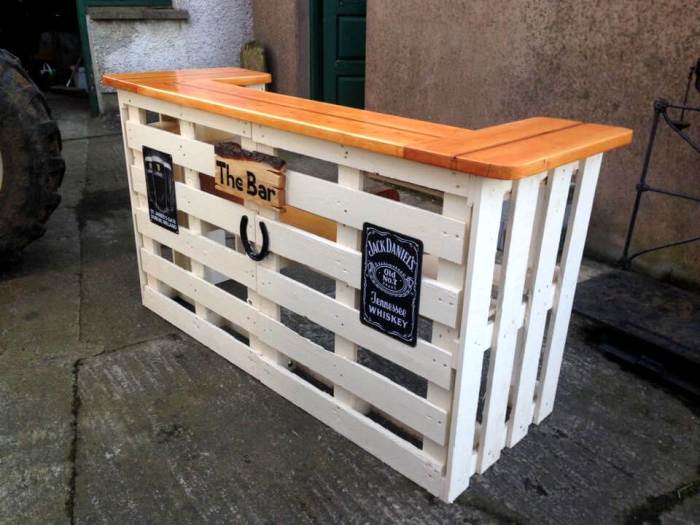 Bar pallet ideas pallets wood diy wooden palets projects furniture outdoor recycled plans top build barra make easy loved madera