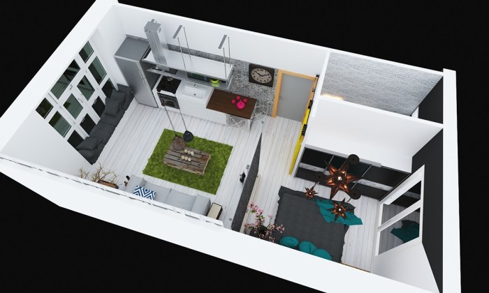 Plan maison 50m2 au sol