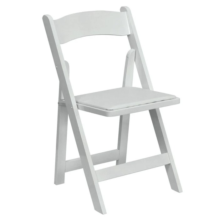 Folding chair white padded wood seat chairs wedding seats folded rentals plastic party resin gg flash furniture garden wh 2901