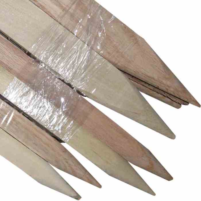 Stakes wood inch ft garden hardwood pack metal depot plasticized select quest plastics