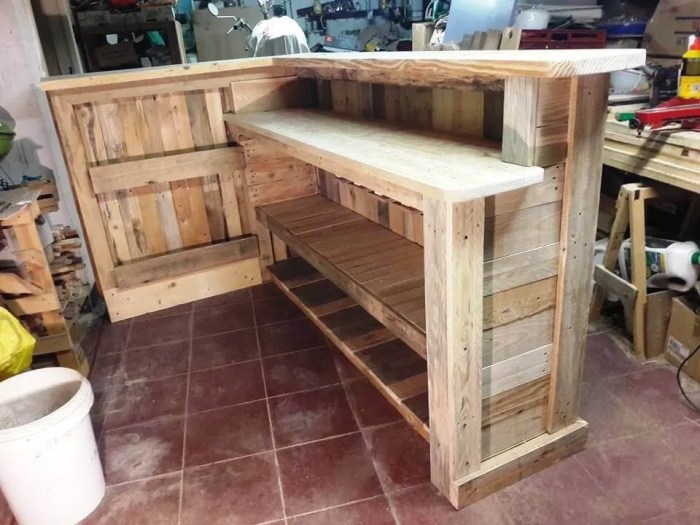 Bar en palette en bois