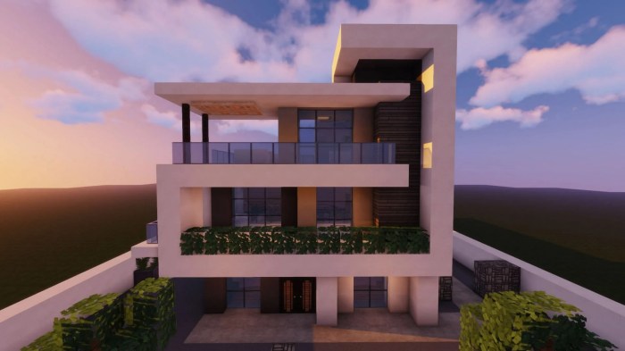 Minecraft modern house build casa tutorial