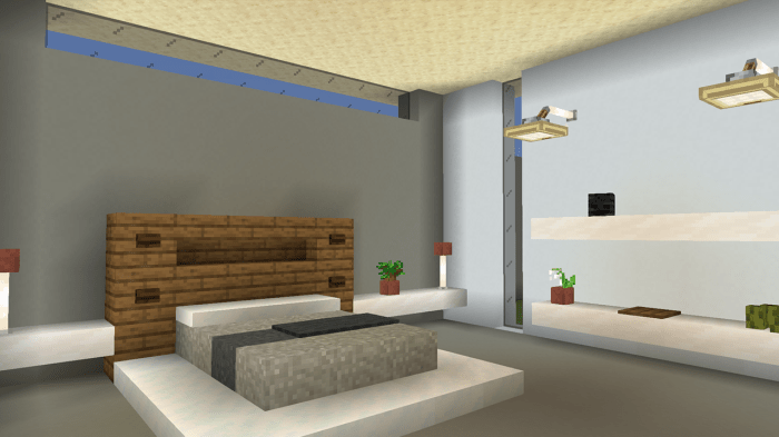 Chambre minecraft moderne