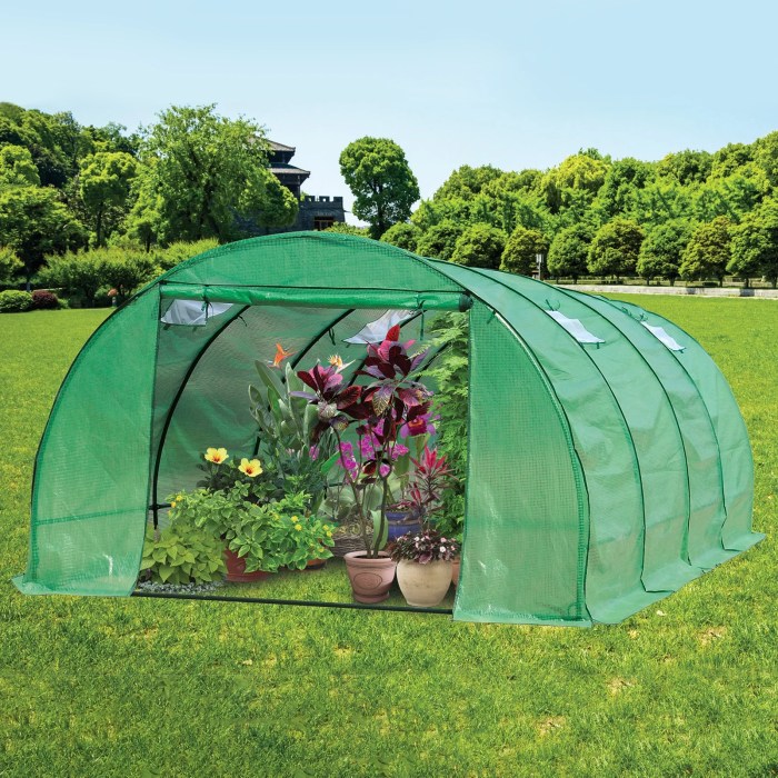 Greenhouse tunnel high greenhouses garden 16x20 project diy plants basket plant ground