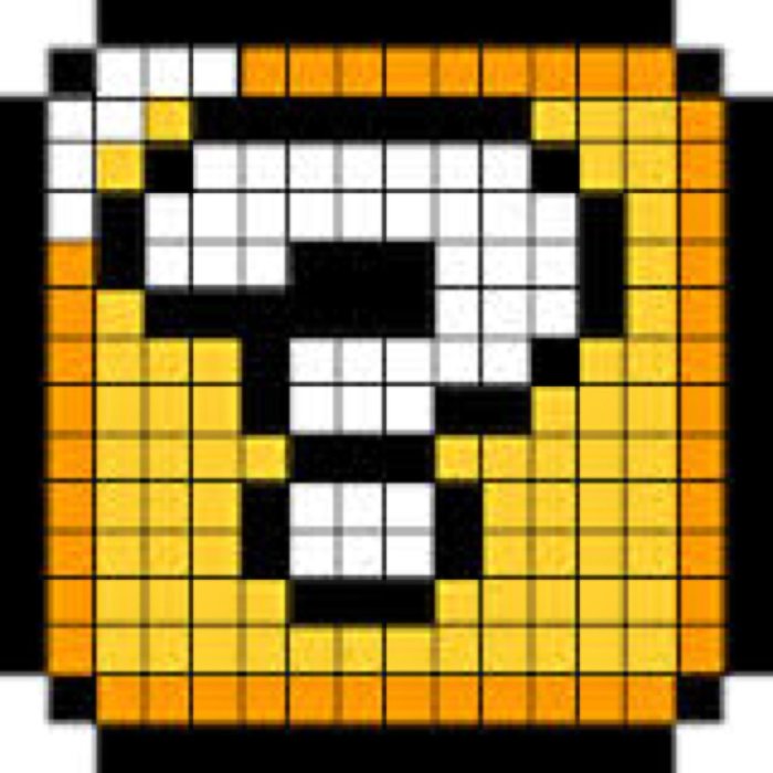 Pixel art facile drapeau