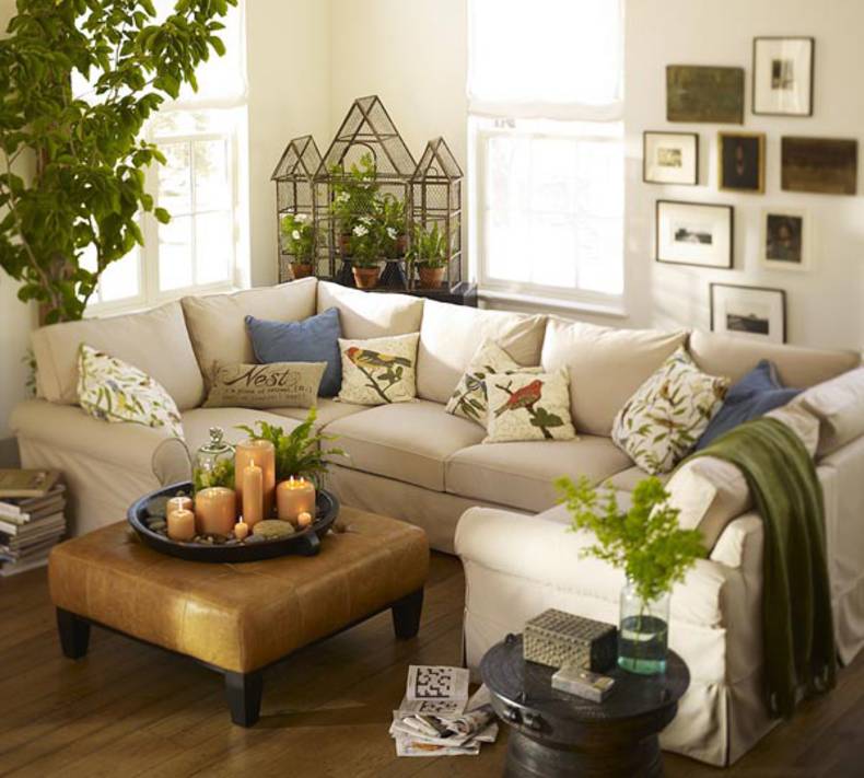 Room living spring chic airy neutral yellow colorful designs digsdigs pillows greenery accessorized feel make like