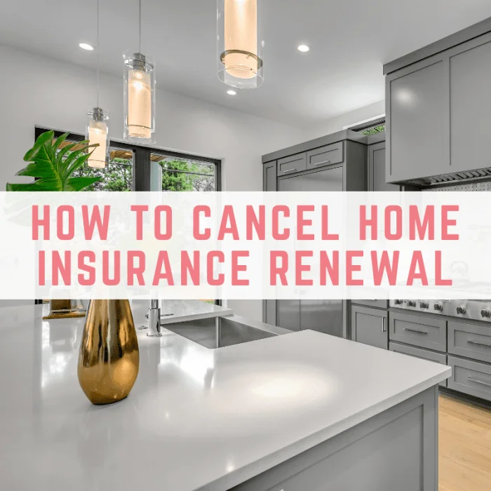 Cancel home insurance